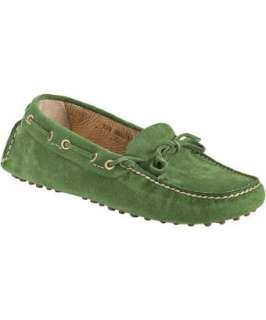 Car Shoe green apple suede calfskin tie detail loafers   up to 