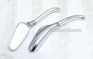Motorcycle 8 10 mm Snake Chrome Rear View Mirrors P2  