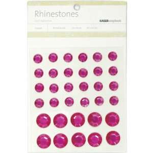    Self Adhesive Rhinestones 34/Pkg Round Mix Hot Pin