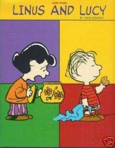LINUS AND LUCY   EASY PIANO SOLO SHEET MUSIC  
