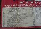 RARE Bud Nascar 1997 Winston Cup Series Schedule – LARGE POSTER 