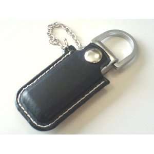   USB 2.0 Flash Memory Drive Key Chain with Leather Cover Electronics