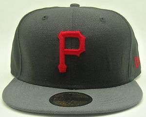NEW ERA PITTSBURGH PIRATES 5950 TWO TONE CAP RED P HAT FITTED NEW ERA 