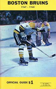1967 68 Boston Bruins Yearbook Bobby Orr on the cover  
