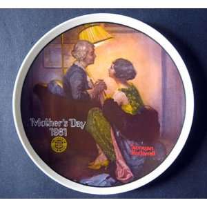    NORMAN ROCKWELL Mothers Day 1981 Plate by Knowels 