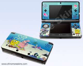 Nintendo 3DS Skin Vinyl Decal   Spongebob & Patrick  