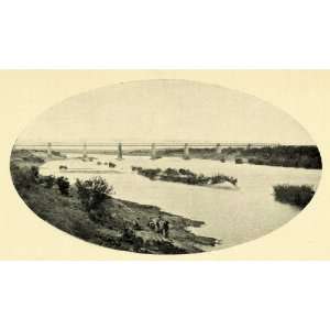 1906 Print Railway Uruguay Bridge Rio Negro Central Railroad Landscape 