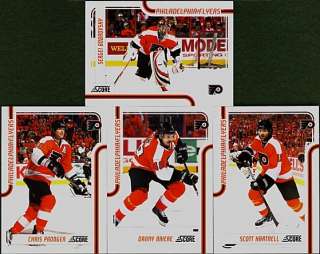 11 12 Score Flyers 15 Card Team Set Bryzgalov Giroux Hartnell Jagr 