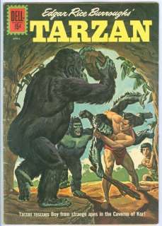 Tarzan #129 Edgar Rice Burrough DELL Comics Silver Age 1962  