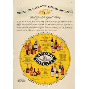   Distillers Bartender Guide Liquors   Original Print Ad