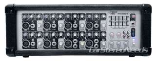   PRO PMX801 8 CHANNEL 200 WATT POWERED DJ PA MIXER AMPLIFIER 5 BAND EQ