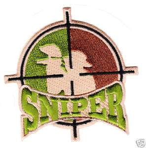 PAINTBALL CAMO ** SNIPER ** PATCH Sticker Airsoft  