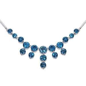 18.75 carats total weight Round Shape London Blue Topaz Multi Gemstone 