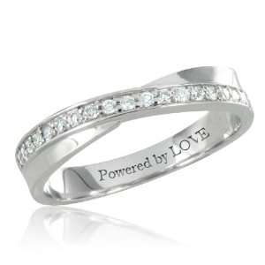   75 MM, Powered by LOVE, Free Engraving My Love Wedding Ring Jewelry