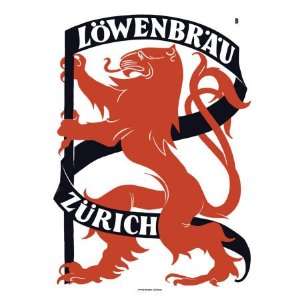  Lowenbrau Zurich Beer Giclee Poster Print, 32x44