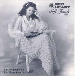 New Red Heart Soft Touch 6001 Afghan Pattern Knit  