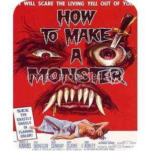  How To Make A Monster vintage movie MOUSE PAD Office 