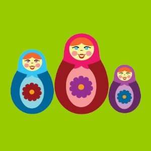  Matryoshka Dolls Round Sticker Arts, Crafts & Sewing