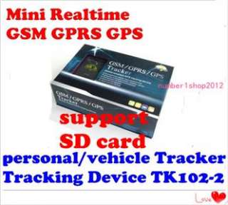 New Spy mini gps tracker from Xexun TK102 2 support SD card  