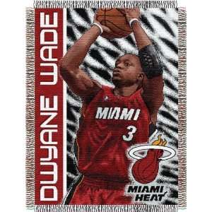  Dwyane Wade Miami Heat Woven Tapestry Throw Sports 
