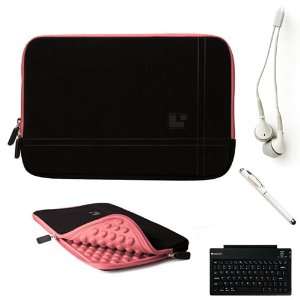   Wireless Bluetooth Keyboard + Includes a Professor Pen 3 in 1 Red