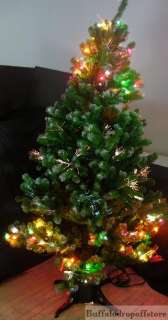 ft. Fiber Optic Artificial Prelit Christmas tree  