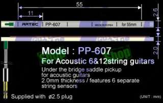 Fender CE 301 Acoustic Guitar Preamp Pickups Piezo 3 Band EQ to 