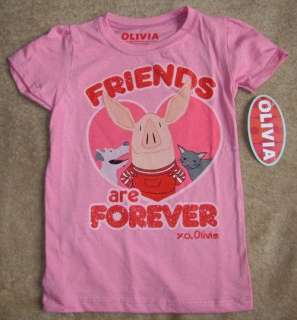 OLIVIA *Friends Forever* Pnk Toddler Tee T Shirt sz 5T  
