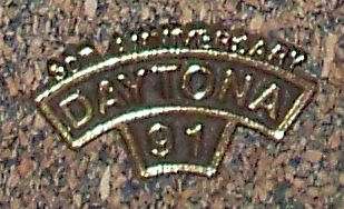 Daytona Bike 50th Anniversary Gold Vest Hat Pin  