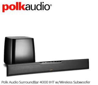 Polk Audio Surroundbar IHT 4000 Home Theater System Black Wireless 