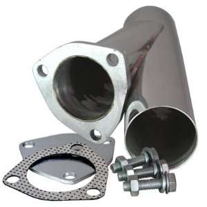  QTP Stainless Steel Exhaust Cutout Y Pipe   2 1/2 