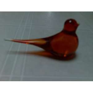  Murano Glass Red Bird