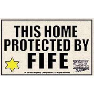  Home Protected by Fife Door Mat 