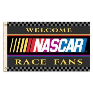  NASCAR Welcome NASCAR Fans 3 by 5 Foot Flag with Grommets 