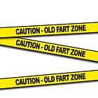 New 50 Caution Old Fart Zone Barricade Tape Prank Adult Gift Novelty 