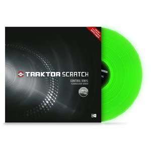 Native Instruments Traktor Scratch Control Vinyl   Fluorescent Green