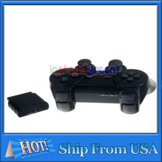   Black Wireless Shock remote Game Controller for Sony Playstation 2 PS2