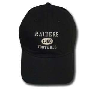  NFL OFFICIAL OAKLAND RAIDERS BLACK REEBOK CAP HAT ADJ 