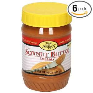 Nut Buters Organic Soynut Butter, Creamy, 16 Ounce Tubs (Pack of 6 