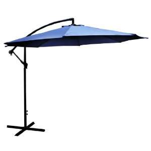   Offset Umbrella, Navy Blue   Requires Patio Blocks for Support Patio