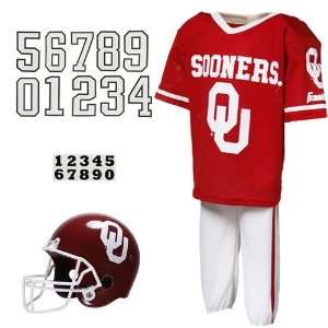  Oklahoma Sooners Youth Crimson White Deluxe Team Uniform 