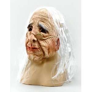  Old Woman Latex Fancy Dress Mask with Hair Toys & Games