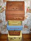 BreadBox Large Wood Kitchen Bread box Roll top Letters items in 