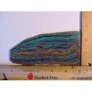 Rainbow Cal silica Rough Rock Slab for Cabbing Lapidary 