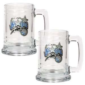  Orlando Magic NBA 2pc 15oz Glass Tankard Set   Primary 