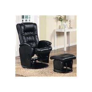  Recliners With Ottomans Casual Leather Like Glider W 