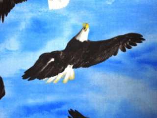 New Bald Eagles Fabric BTY Wild Bird Wildlife Animals  