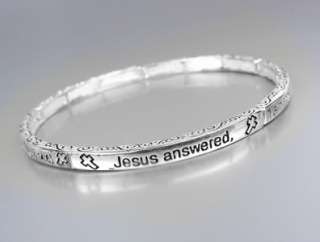 INSPIRATIONAL Religious JOHN 146 Scripture Thin 4mm Stretch Stackable 