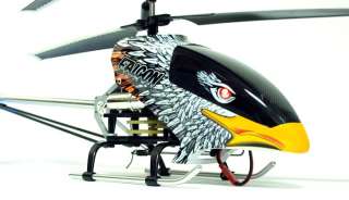   Remote Control 26 Electric Falcon Heli with Metal Ski Toys & Games