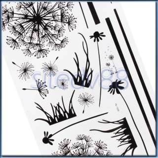 Dandelion Nature Mural Wall Decal Removable Window Sticker Decoration 